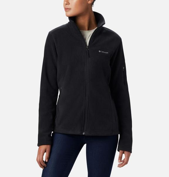 Columbia Fast Trek II Fleece Jacket Black For Women's NZ2136 New Zealand